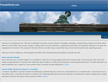 Tablet Screenshot of precastworld.com